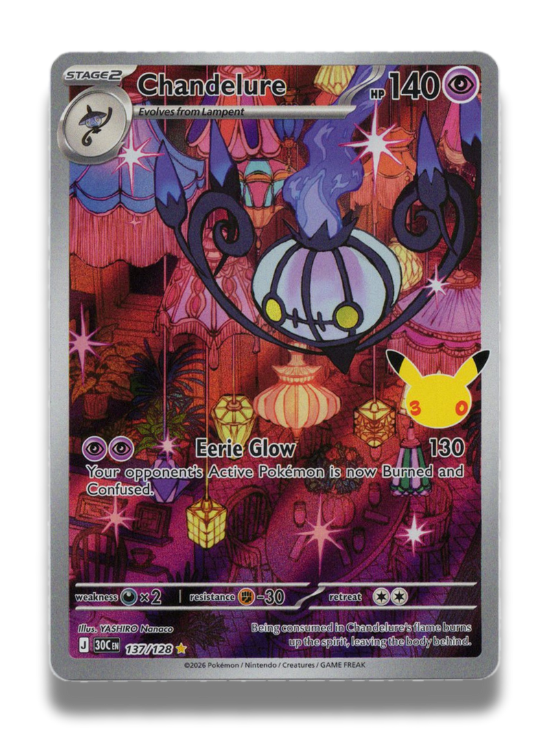 Pokémon TCG Chandelure Illustration Rare 137/128 - front
