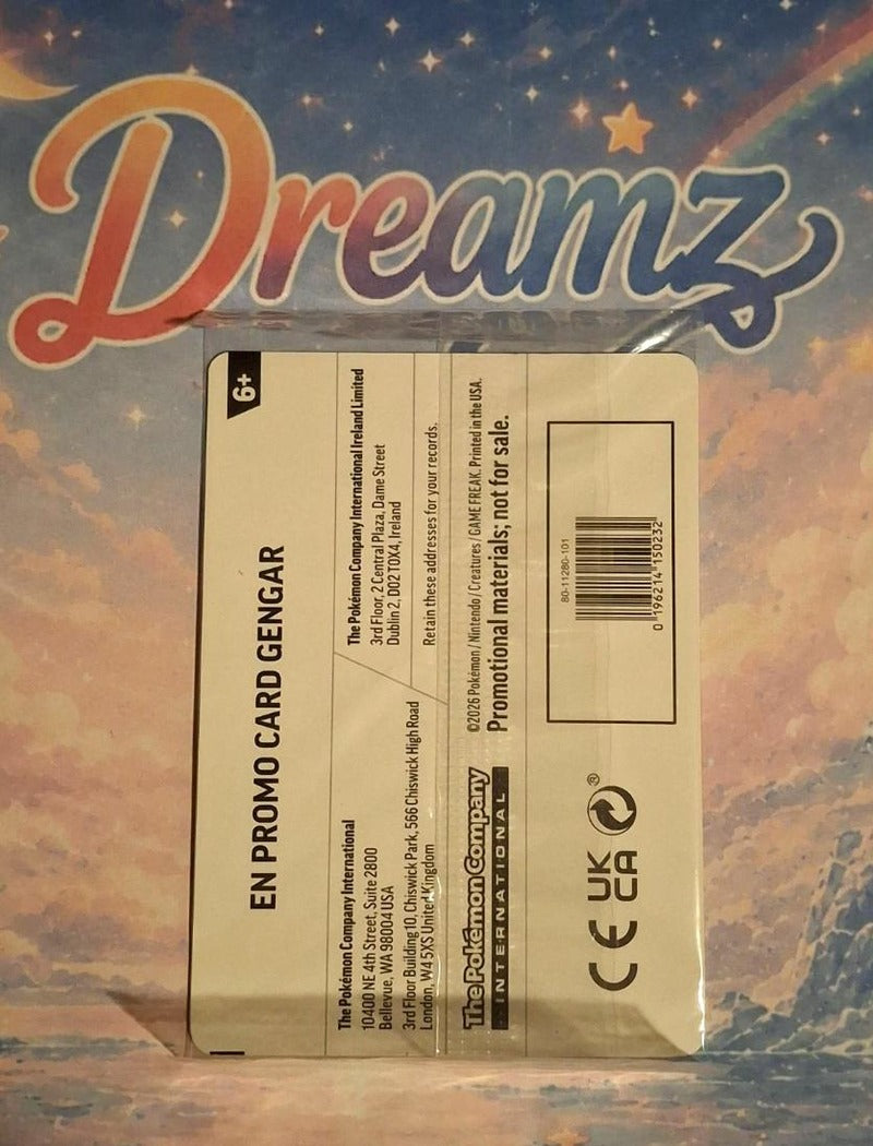 Gengar Promo 050/088 packaging back