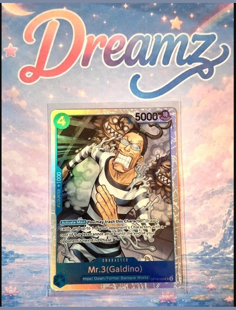 One Piece TCG Mr.3 (Galdino) OP16-056 SR - front