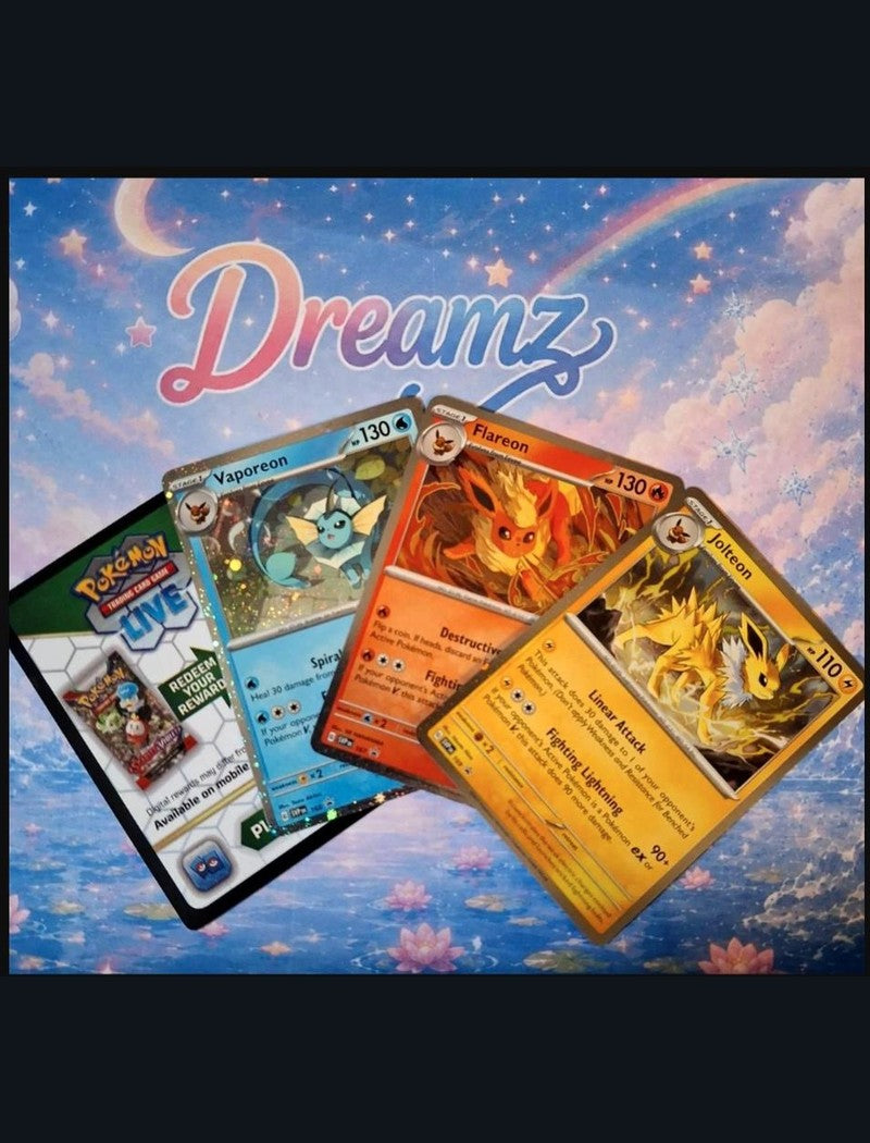Prismatic Poster Promo Cards - Jolteon, Flareon, Vaporeon