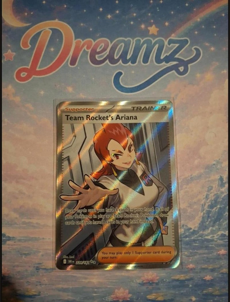 Team Rocket's Ariana 224/182 Ultra Rare front