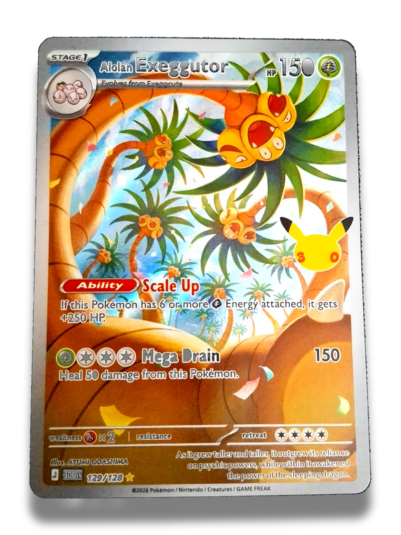 Pokémon TCG Alolan Exeggutor Illustration Rare 129/128