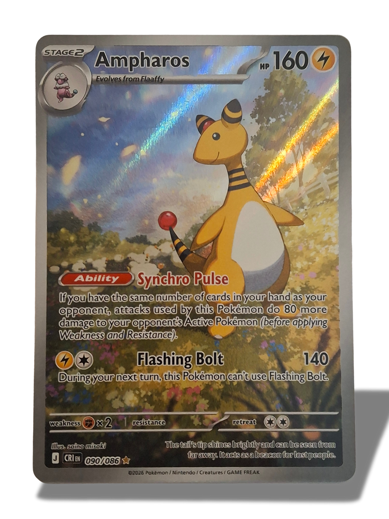 Pokémon TCG Ampharos Illustration Rare 090/086