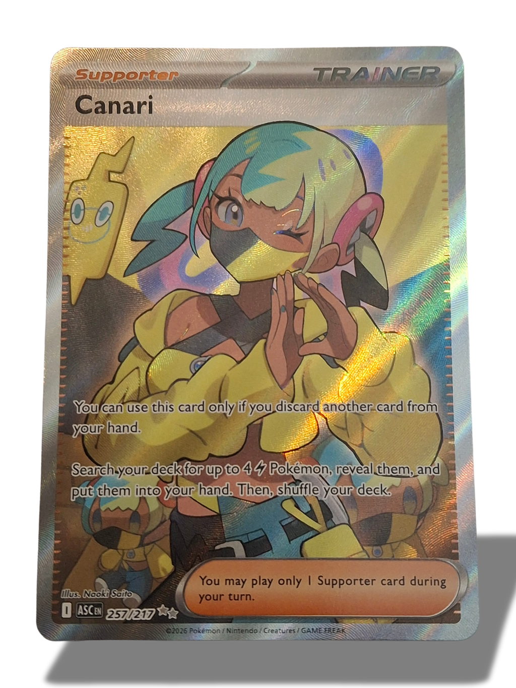 Pokémon TCG Canari Ultra Rare 257/217