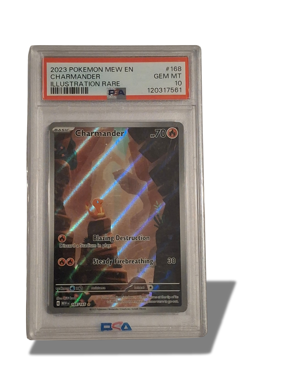 Pokémon TCG Charmander Illustration Rare 168/165 PSA 10