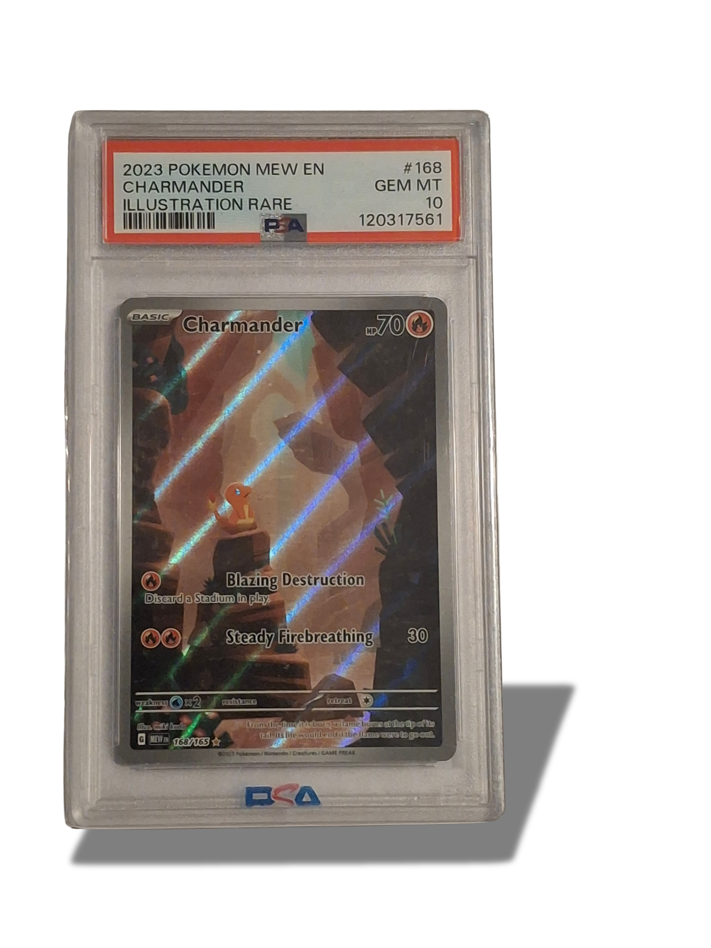 Pokémon TCG Charmander Illustration Rare 168/165 PSA 10