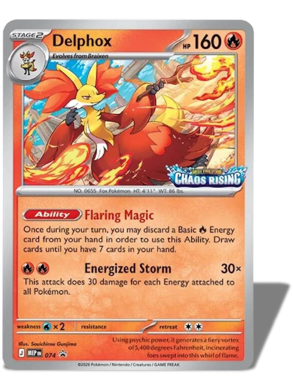 Pokémon TCG Delphox Promo 013/086 Sealed