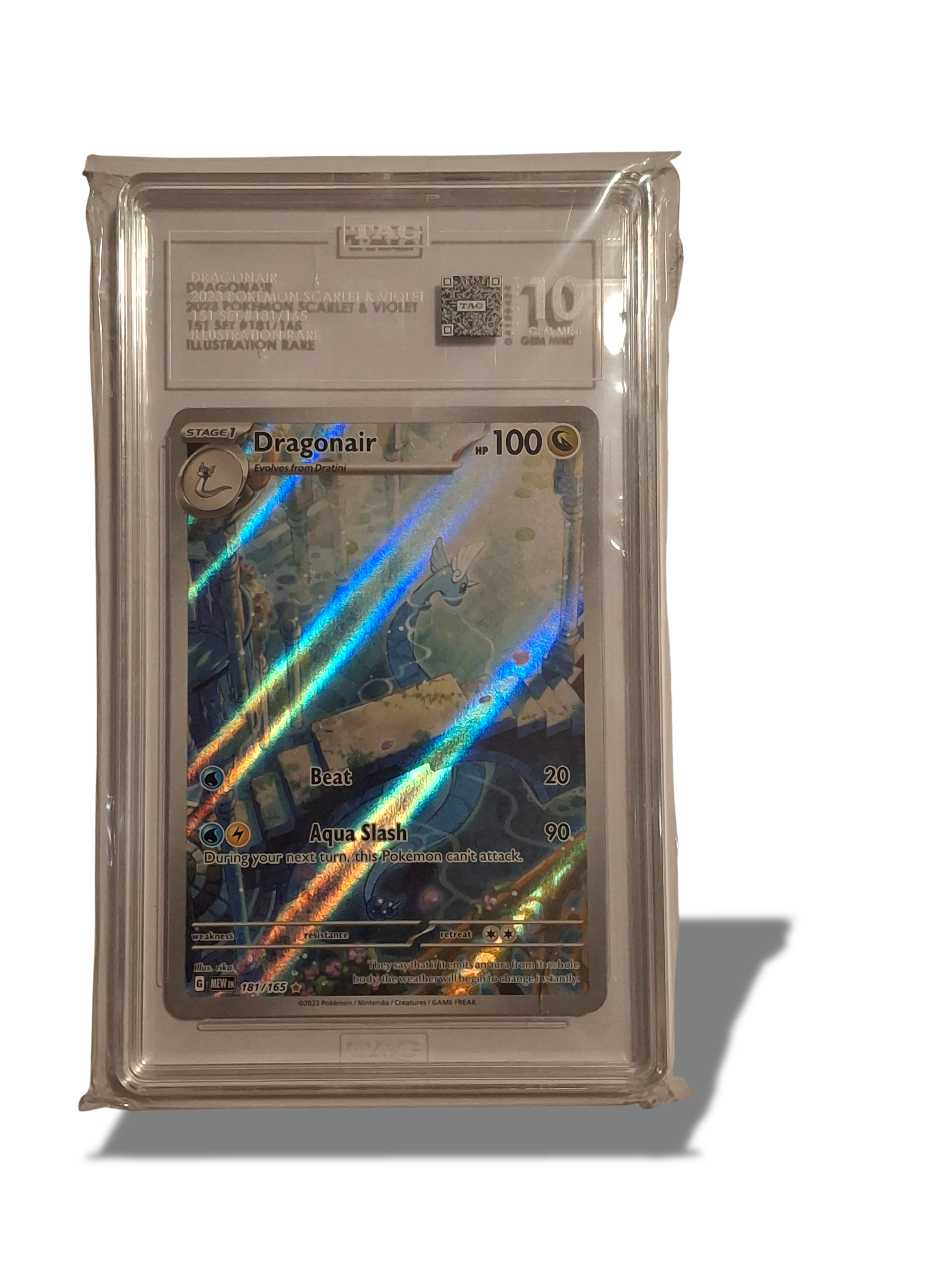 Pokémon TCG Dragonair Illustration Rare 181/165 Tag 10