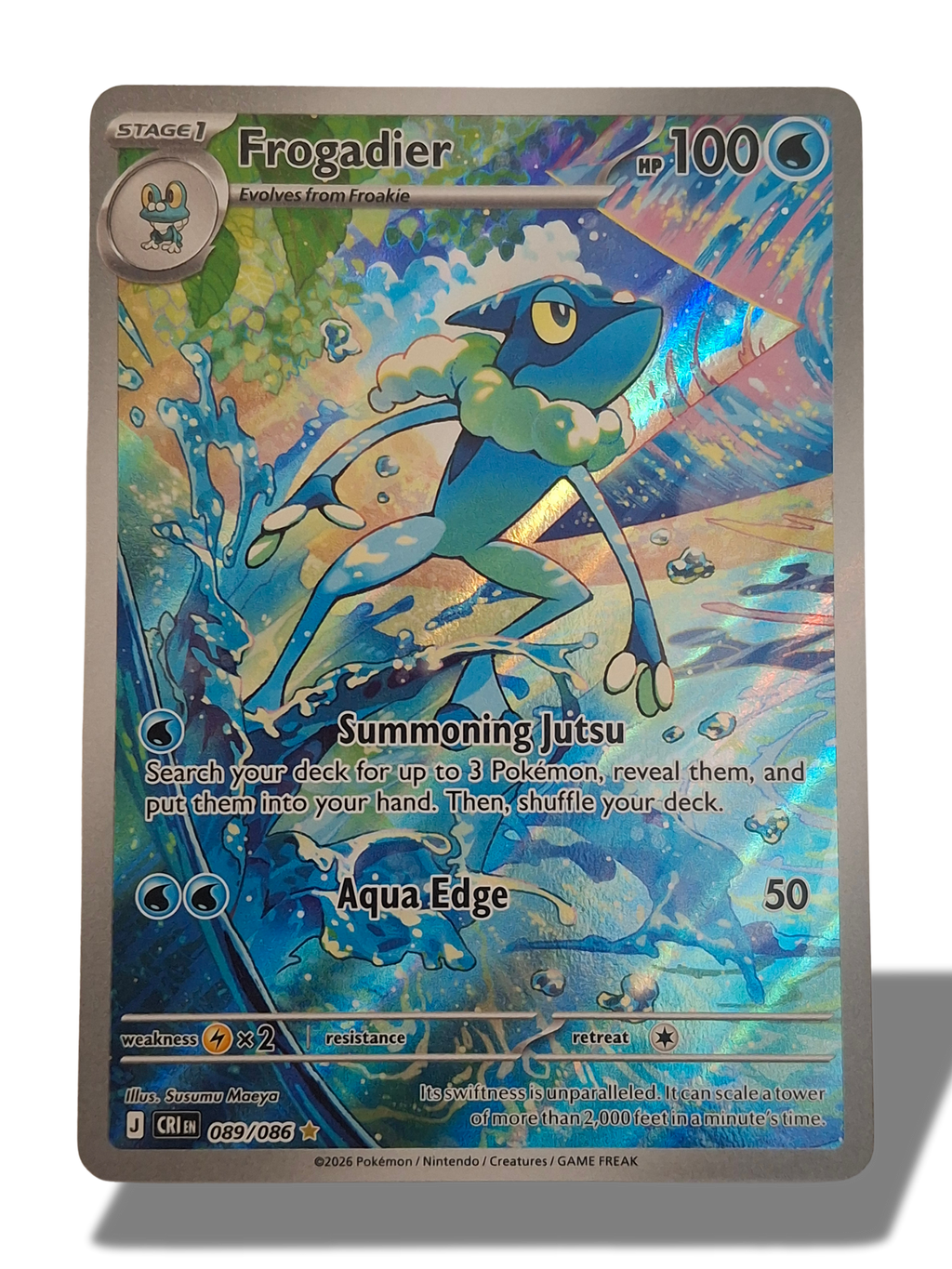 Pokémon TCG Frogadier Illustration Rare 089/086