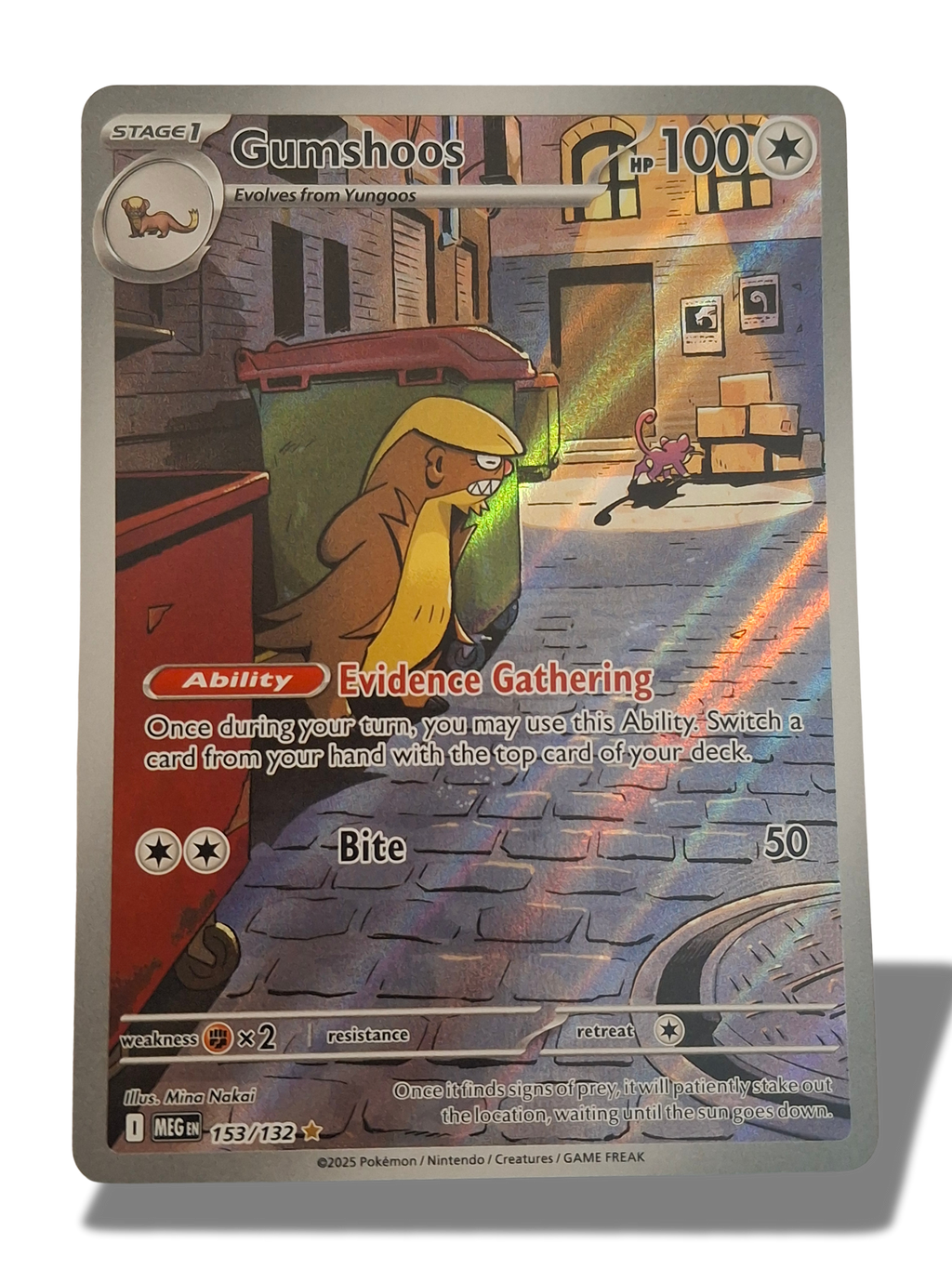 Pokémon TCG Gumshoos Illustration Rare 153/132