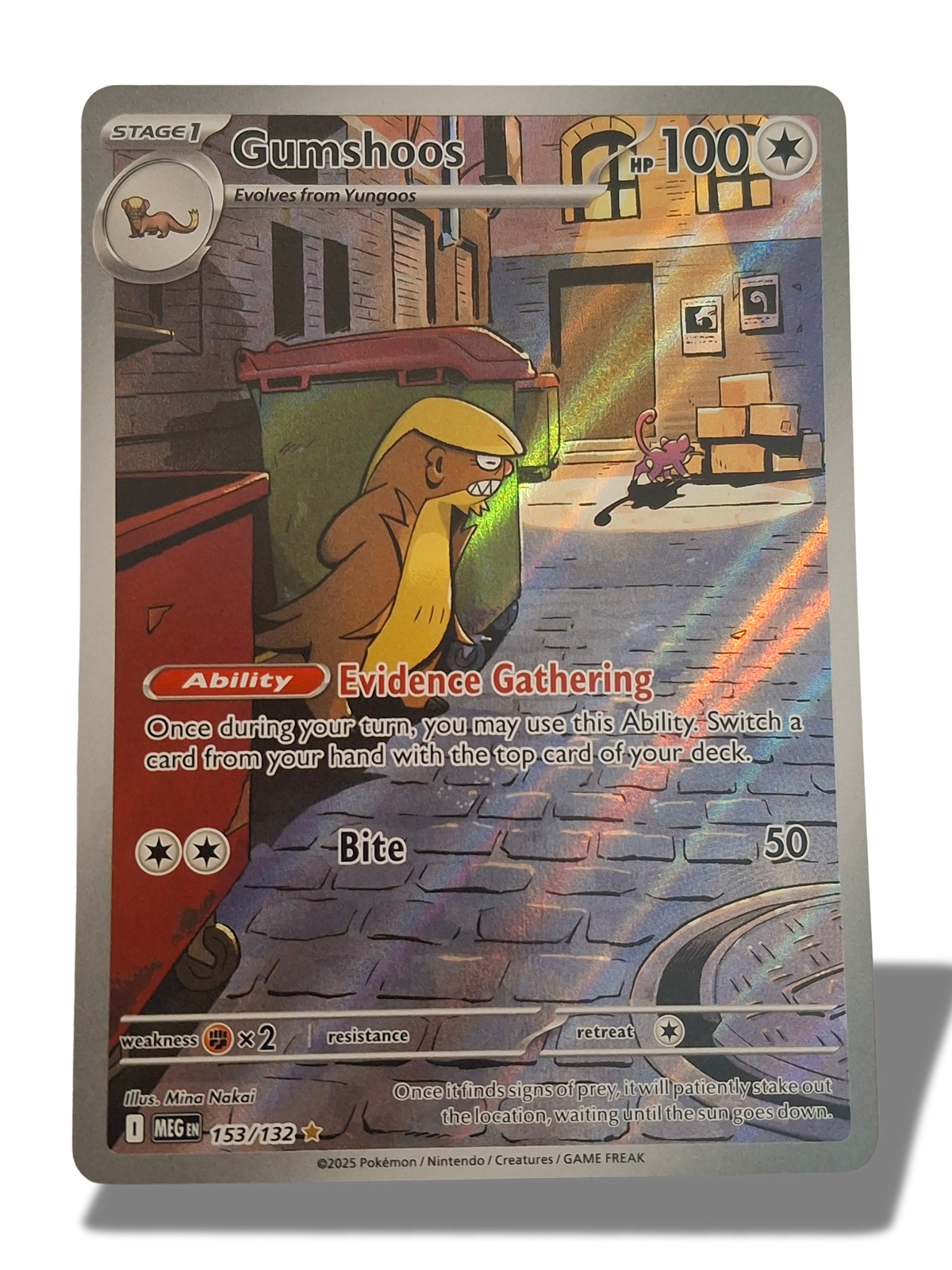 Pokémon TCG Gumshoos Illustration Rare 153/132