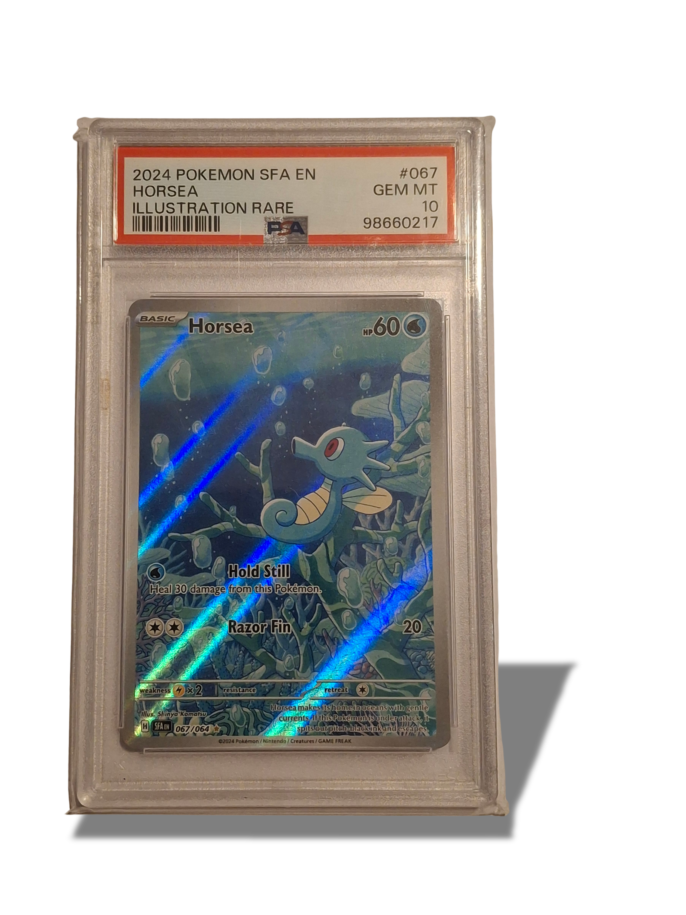 Pokémon TCG Horsea Illustration Rare 067/064 PSA 10