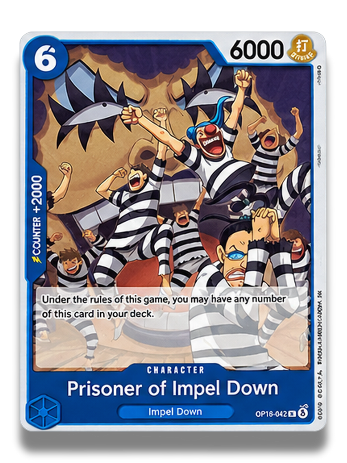 One Piece CCG Prisoner of Impel Down OP16-042 - front