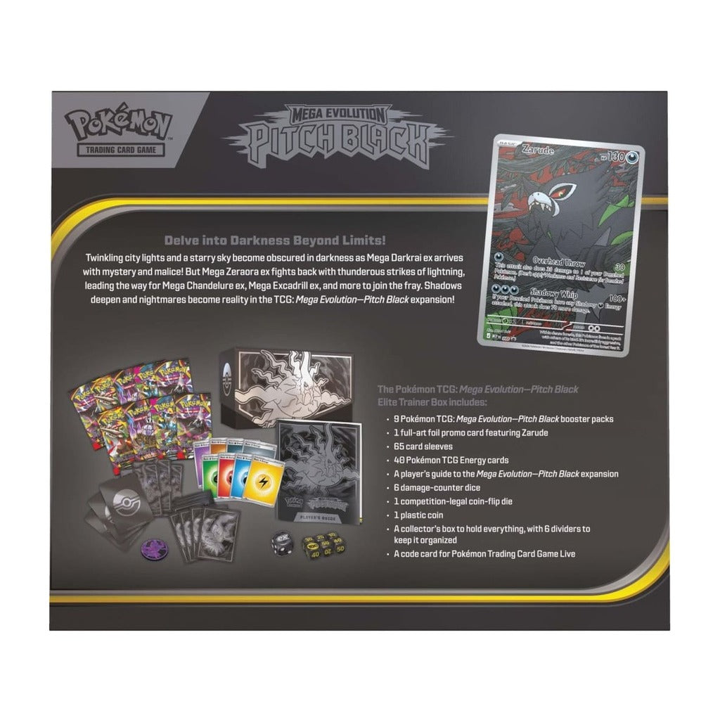 Pokémon TCG Pitch Black Elite Trainer Box - back
