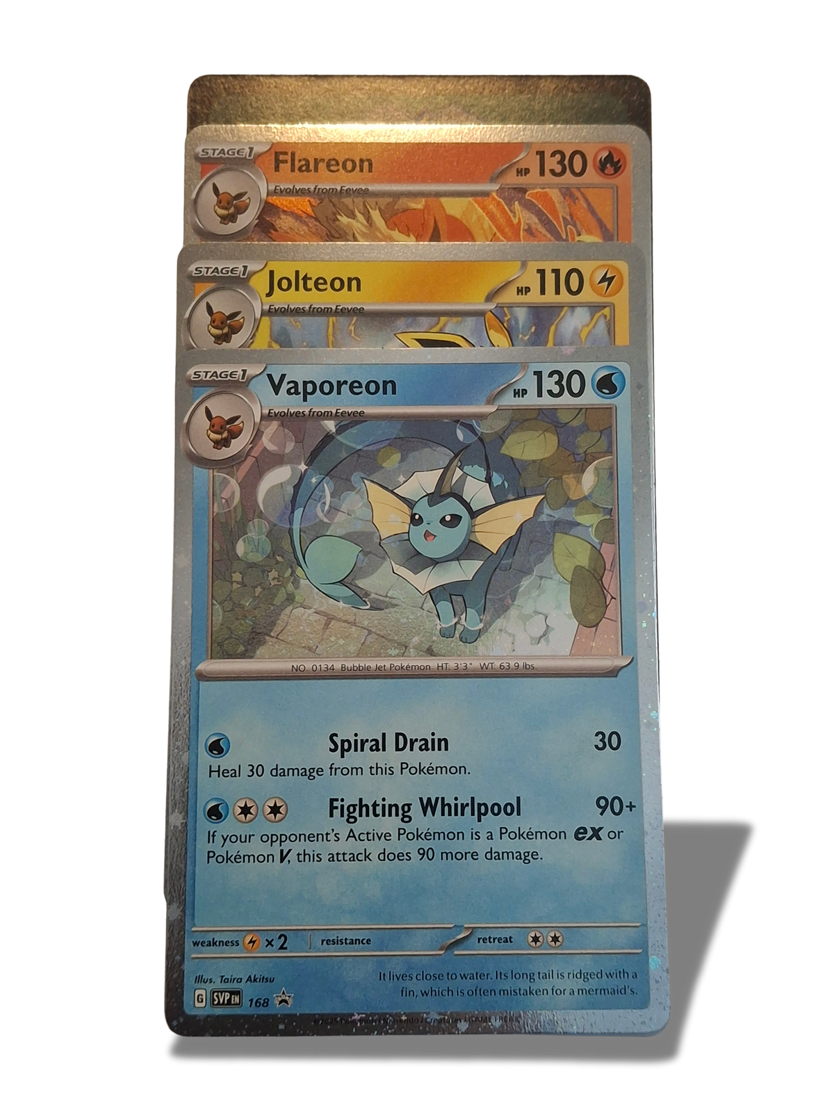 Pokémon TCG Prismatic Poster Promo Cards Set: Jolteon, Vaporeon, Flareon