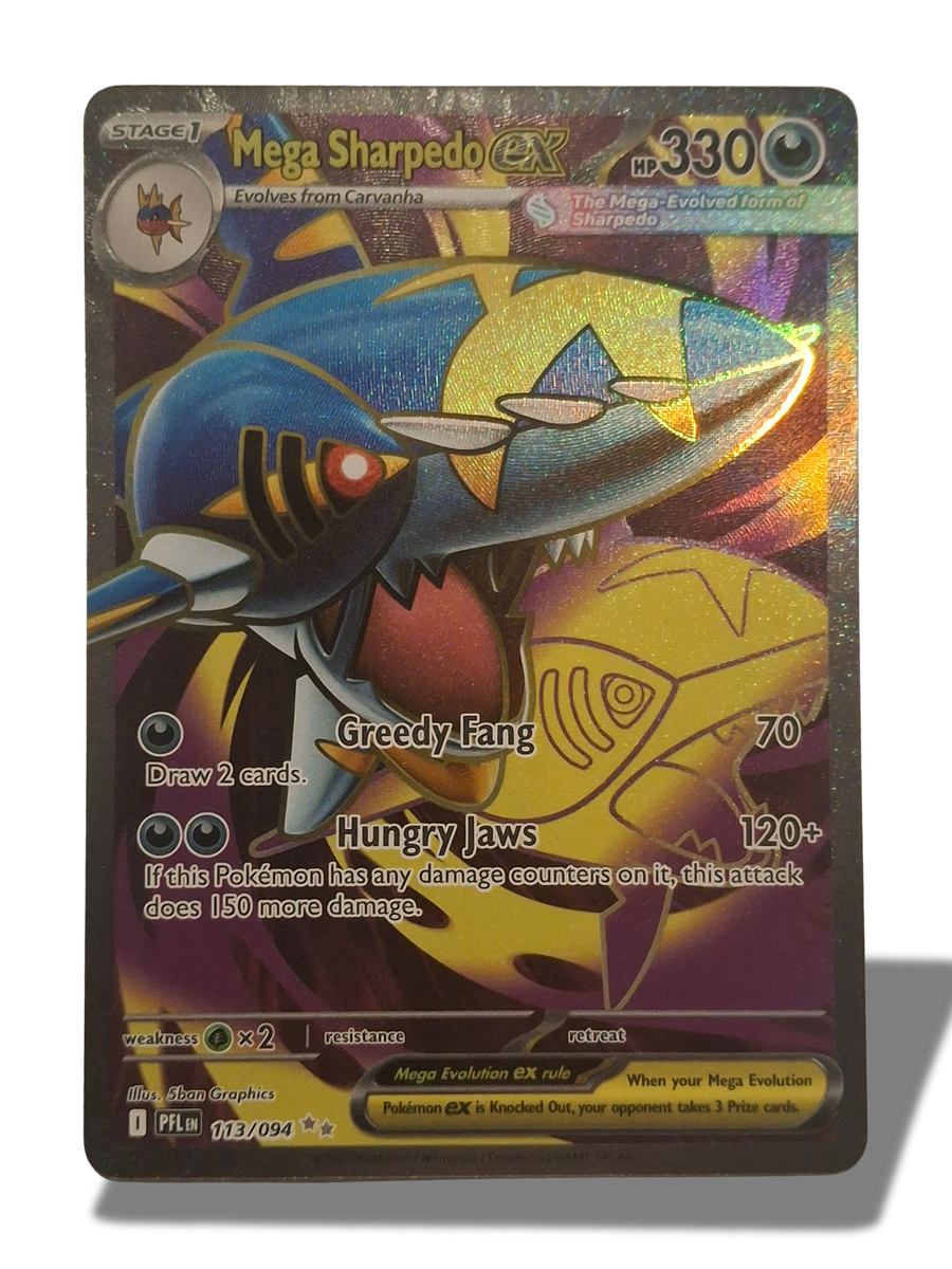 Mega Sharpedo Ex Ultra Rare 113/094 - front