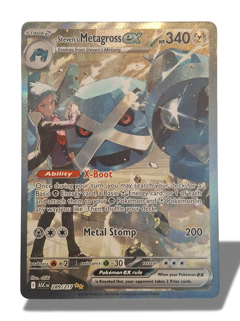 Pokémon TCG Steven's Metagross EX SIR 289/217