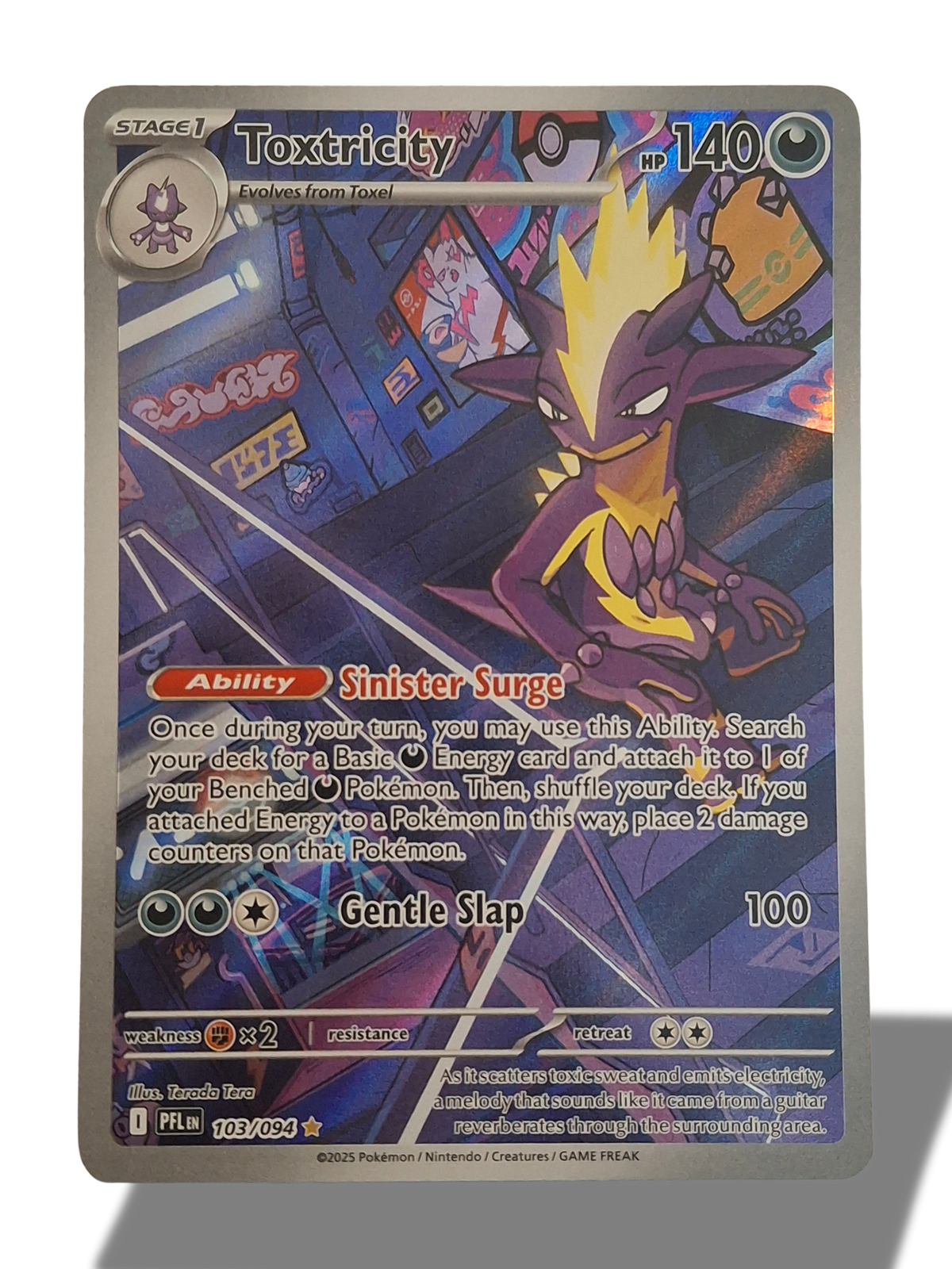 Pokémon TCG Toxtricity Illustration Rare 103/094