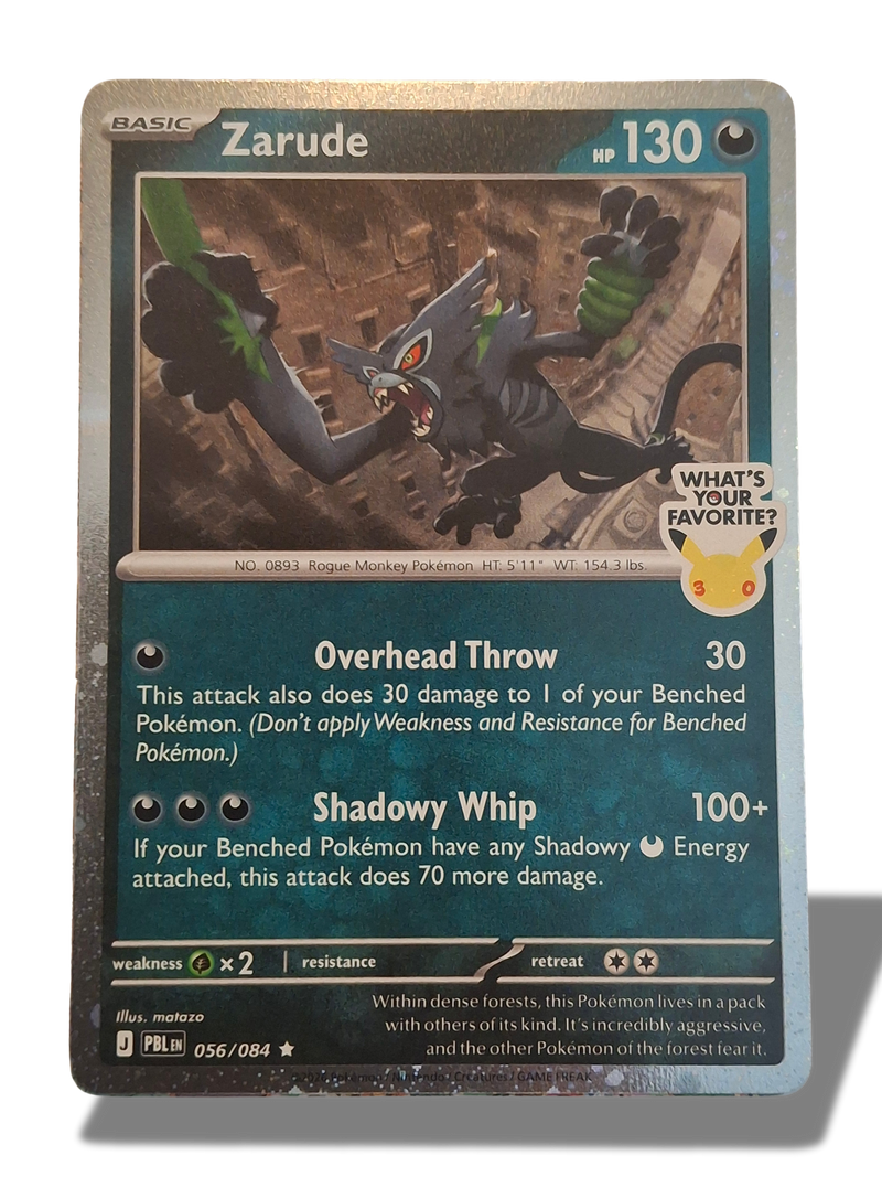 Pokémon TCG Zarude Promo 056/084 Unsealed
